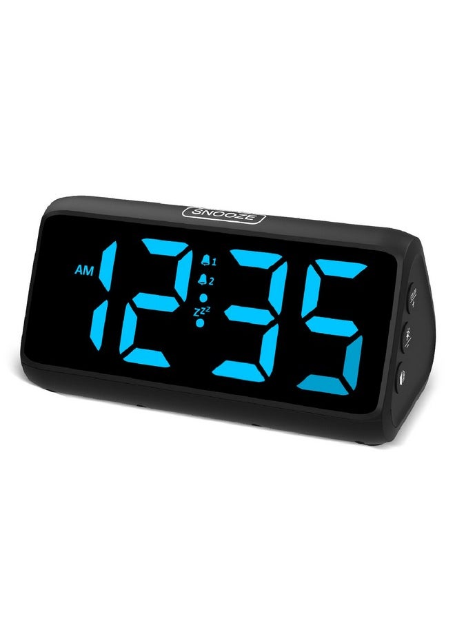 Loud Alarm Clocks For Bedrooms, Heavy Sleepers Alarm Clock With Dual Alarms, Bold Digits, 5 Dimmers, 4 Volumes, Snooze, Bedside Clock For Deep Sleepers Kids Teens Seniors, Plug In Clock, Easy To Set