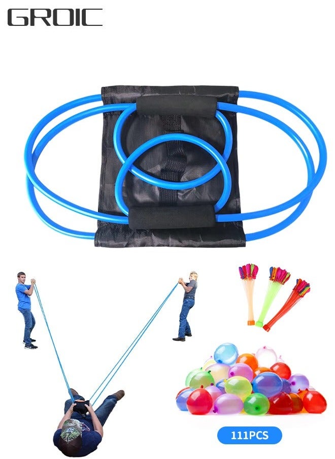 Water Balloon Launcher / Cannon Slingshot Catapult, Balloons Bulk Bunch Sling Shots Shot, Games Outdoor Bombs Toy &