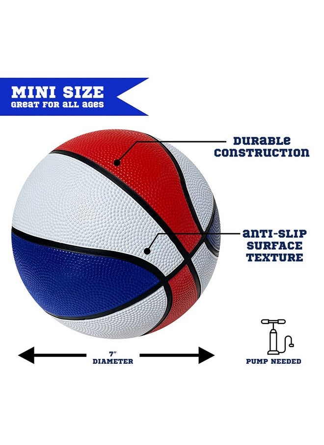 Mini Basketball Set Of 5 - Durable,No-Slip Grip 7