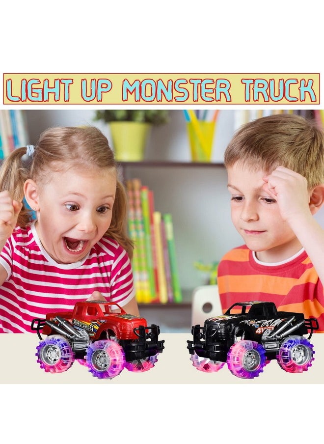 Monster Trucks For Boys - Car Toys For Boys & Girls - Light Up Toys For Kids - 6