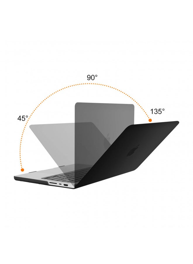 MOSISO Compatible with MacBook Pro 14 inch Case 2023 2022 2021 Release M2 A2779 A2442 M1 Pro/Max Chip with Touch ID, Protective Plastic Hard Shell Case, Black