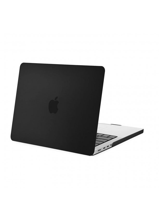 MOSISO Compatible with MacBook Pro 14 inch Case 2023 2022 2021 Release M2 A2779 A2442 M1 Pro/Max Chip with Touch ID, Protective Plastic Hard Shell Case, Black