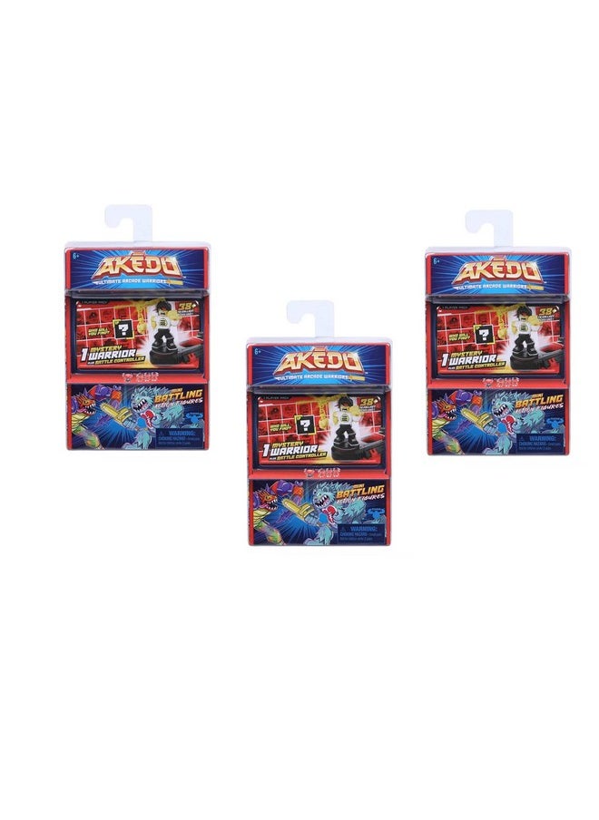 Ultimate Arcade Warriors Mystery Warrior + Battle Controller Battling Action Figures (3 Pack)