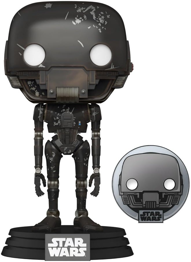 Funko Pop! Star Wars: ATG - K-2SO With Enamel Pin - Star Wars Rogue One - Exclusive - Collectable Vinyl Figure