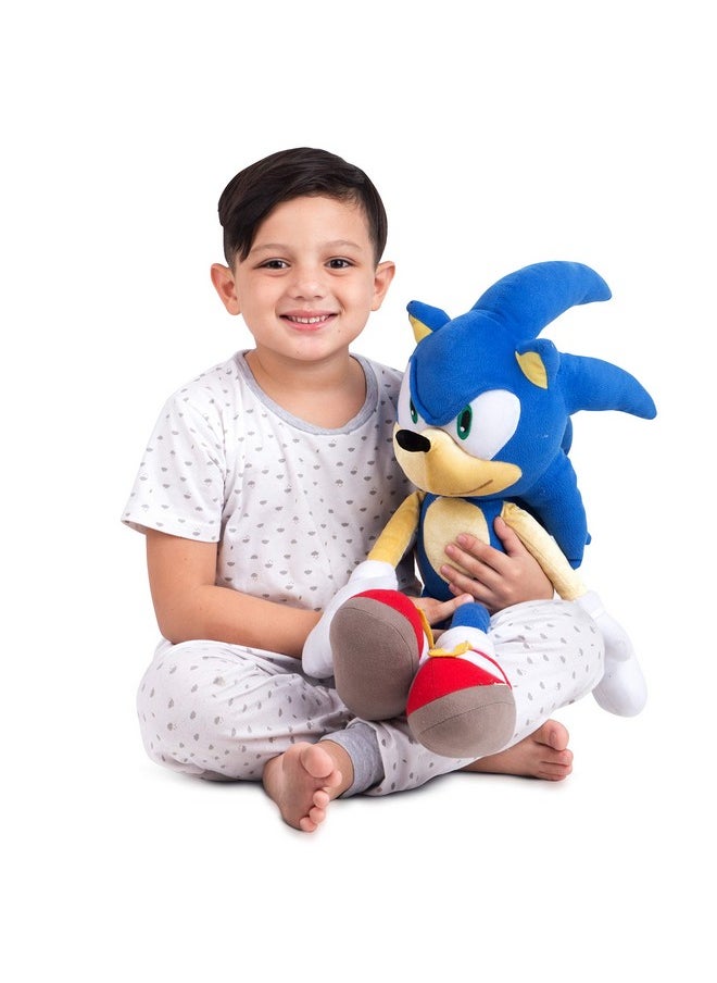 Kids Bedding Super Soft Plush Cuddle Pillow Buddy, One Size, Sonic The Hedgehog