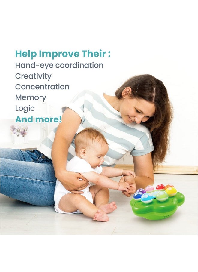 BEST LEARNING Mushroom Garden - Interactive Educational Light-Up Toddler Toys for 1 to 3 Years Old Toddlers - Colors, Numbers, Games & Music for Kids - Ideal Baby Toy Christmas and Birthday Gift