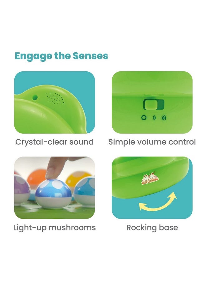 BEST LEARNING Mushroom Garden - Interactive Educational Light-Up Toddler Toys for 1 to 3 Years Old Toddlers - Colors, Numbers, Games & Music for Kids - Ideal Baby Toy Christmas and Birthday Gift