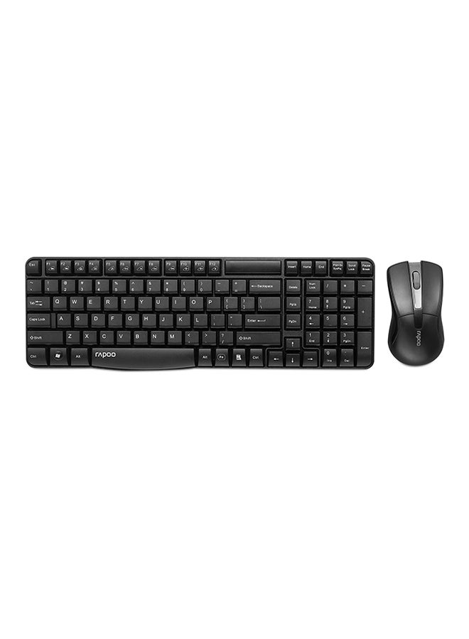 Set Of Wireless Keyboard And Mouse Black