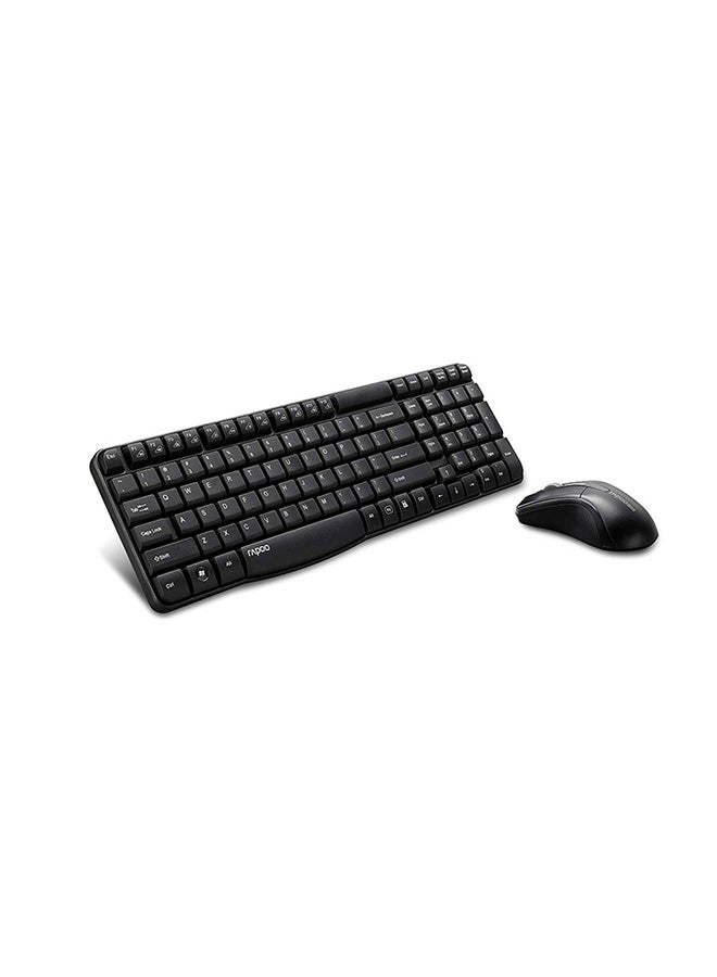 Wireless Combo Keyboard And Mouse X1800 Black