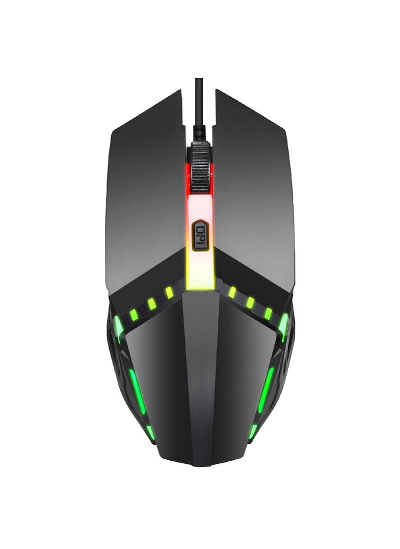 S200 Wired Gaming Mouse 1600Dpi Adjustable 4-Key Colorful