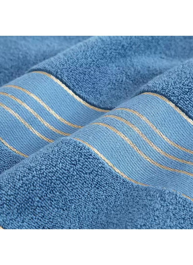 1pc - Luxury Soft 100% Cotton 400 GSM Bath Towels for Beach, Spa, Hotel, Bathroom 70 x 140cm (Lake Blue)