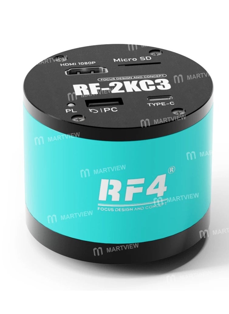 RF4 RF-2KC3 2K HD Output High-Resolution Adjustable Camera for Trinocular Stereo Microscope