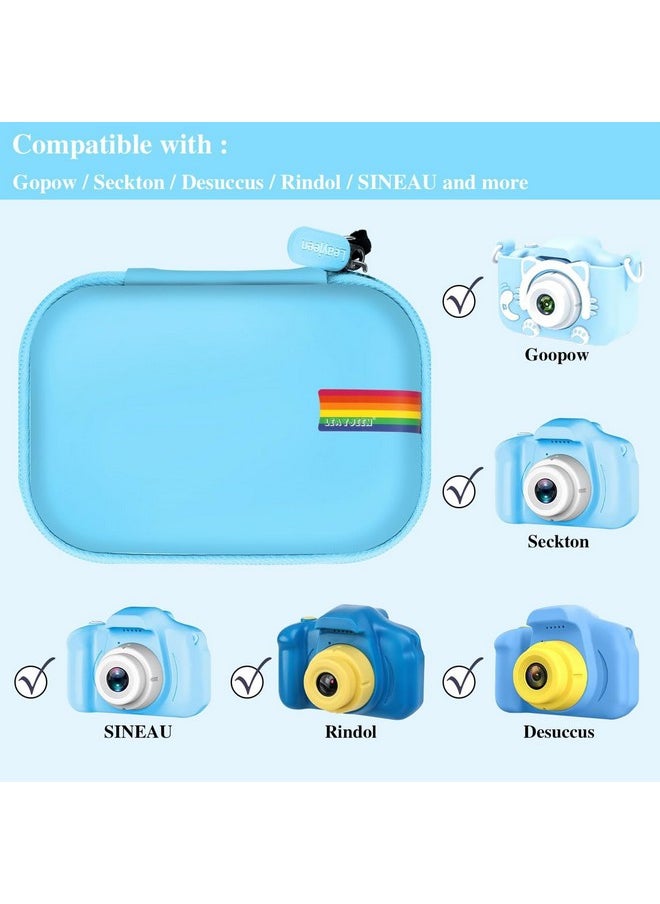 Kids Camera Case Compatible With Goopow/Sgainul/Gofunly/Artcwk And More Video Digital Camera Gift - Case For Toy Action Camera And Accessories(Case Only)