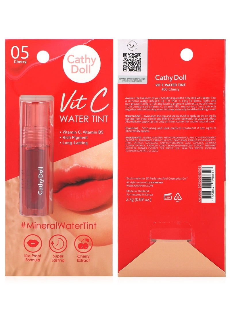 Cathy Doll Vit c Water Tint 05 Cherry