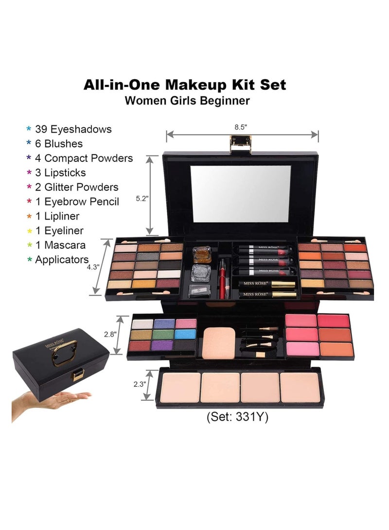 M 58 Color Professional Makeup Pallet, Makeup Kit For Women Full Kit, All In One Makeup Kit Set, Makeup Gift Set For Women Girls 331Y