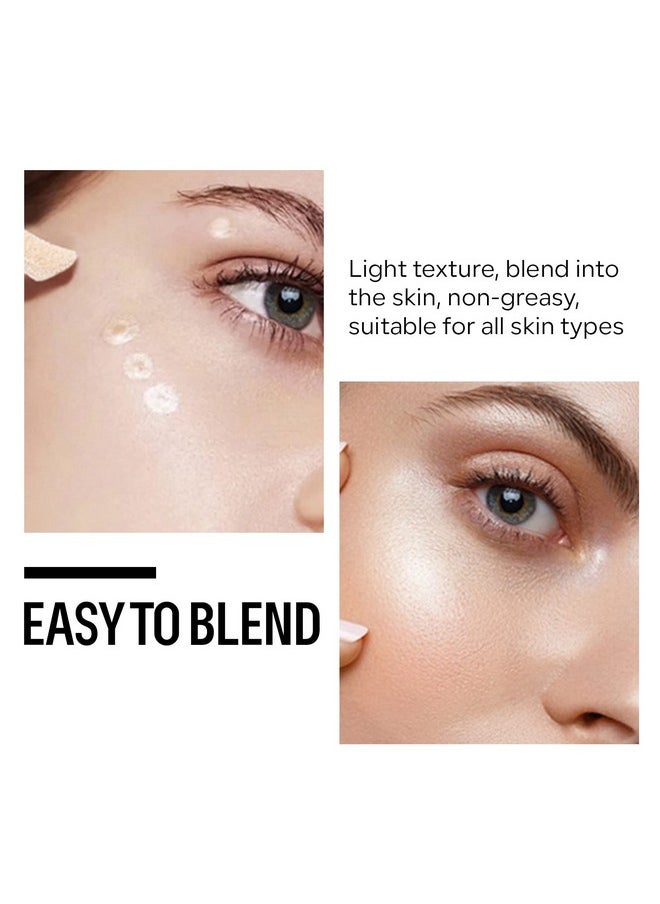 2 Colors Liquid Blush And Highlighter, Natural Matte Face Blush High Glossy Liquid Illuminator, Silky Lightweight Blendable, Cool Pink & Champagne