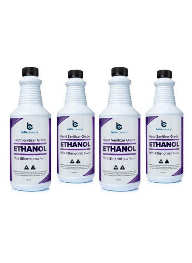 Medical Grade Ethanol - 95% Ethyl Alcohol - For Hand Sanitizer Production - No Fermentation Smell - Does Not Contain Methanol (Ethyl Alcohol - Medical Grade (Pack Of 4))