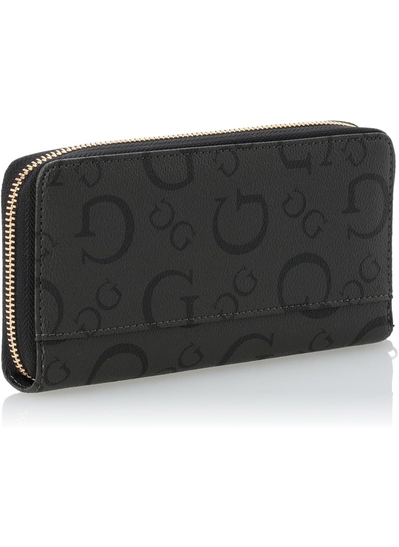 Grey and black multicolor wallet for Women