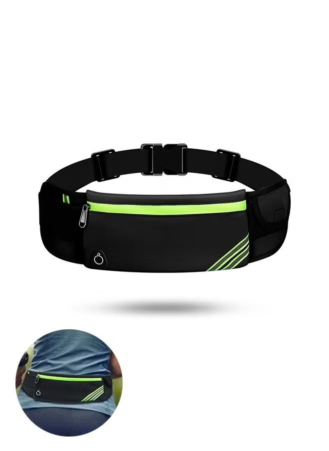 Waist Pack Bag for Hiking Cycling Workout, Reflective Runners Belt Jogging Pocket Belt, Travelling Money Phone Holder for Running