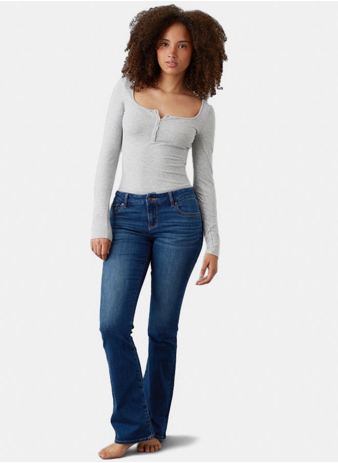 AE Next Level Curvy Low-Rise Kick Bootcut Jean