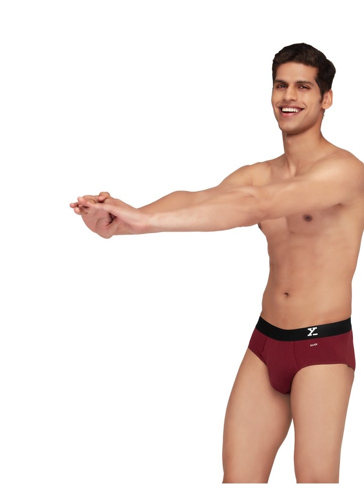 Pack of 3 Aero Anti-bacterial Odour-free cotton Solid Men Brief