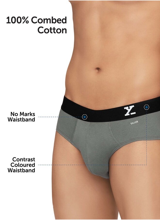 Pack of 3 Aero Anti-bacterial Odour-free cotton Solid Men Brief
