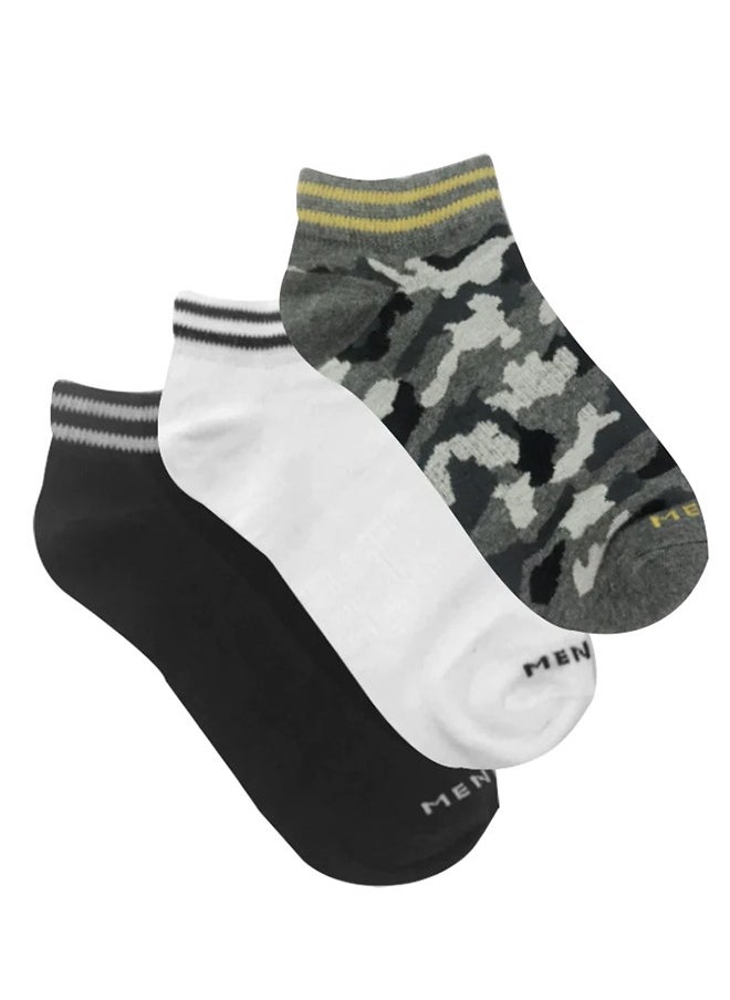 Mendeez Mens Ankle Socks Pack of 3