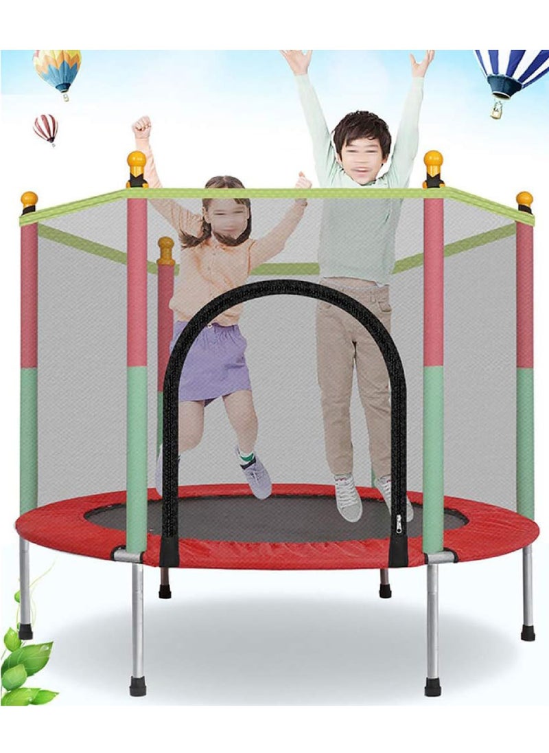 Indoor Trampoline Kids Adult Bouncer Baby Jumper Children Bouncers With Guardrail Fitness Thick Spring Anti-Skid Shock Absorption