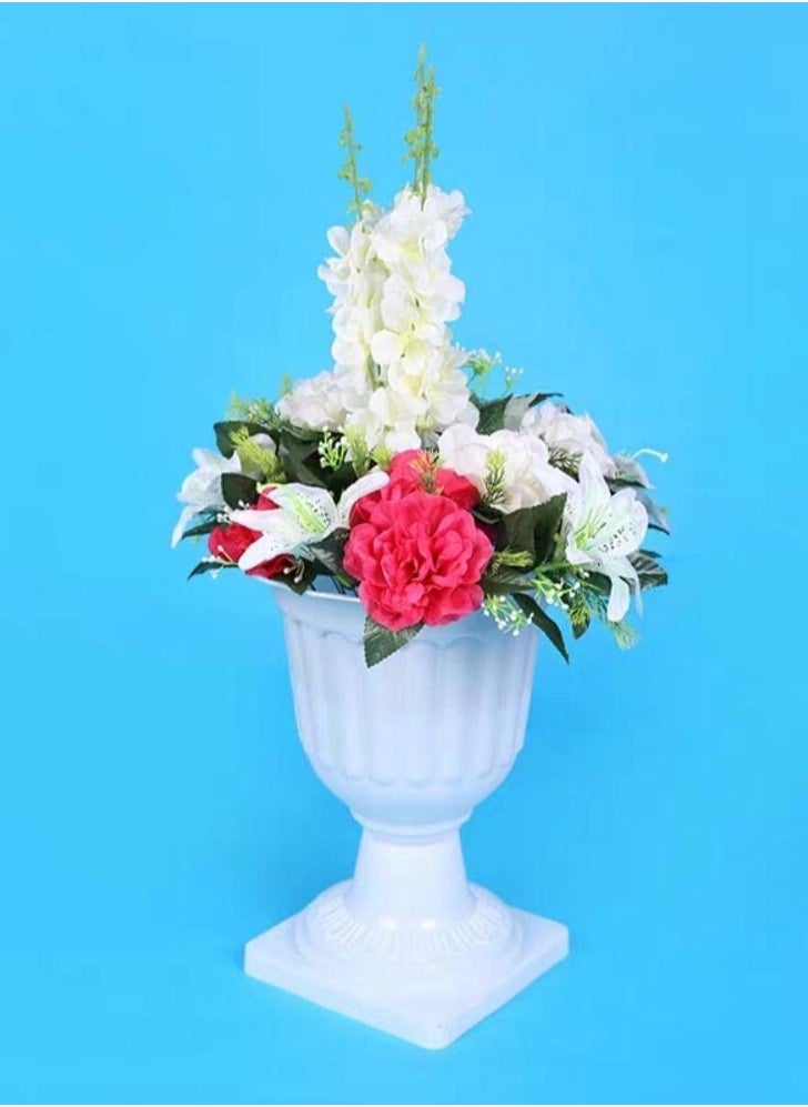 Plastic Plant Pots Vase Planter Pots for Garden Decor Decorative Garden Pots Plastic Plant Flower Seedlings Nursery Pot Flower Plant Container Plastic Plant