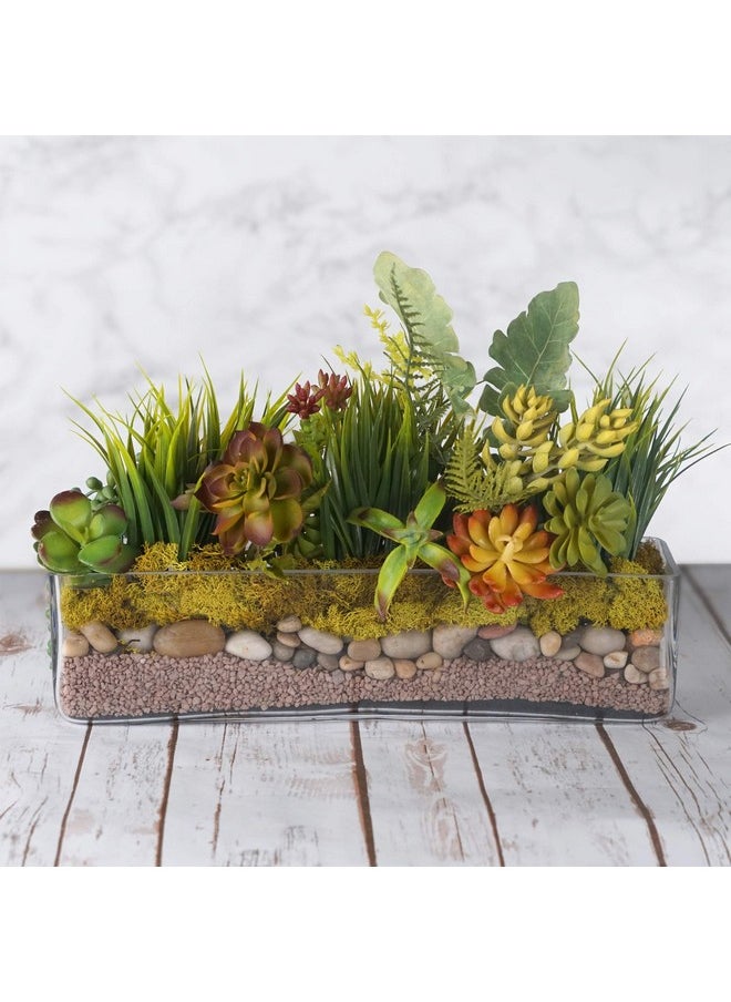 Glass Rectangle Vase (H:4