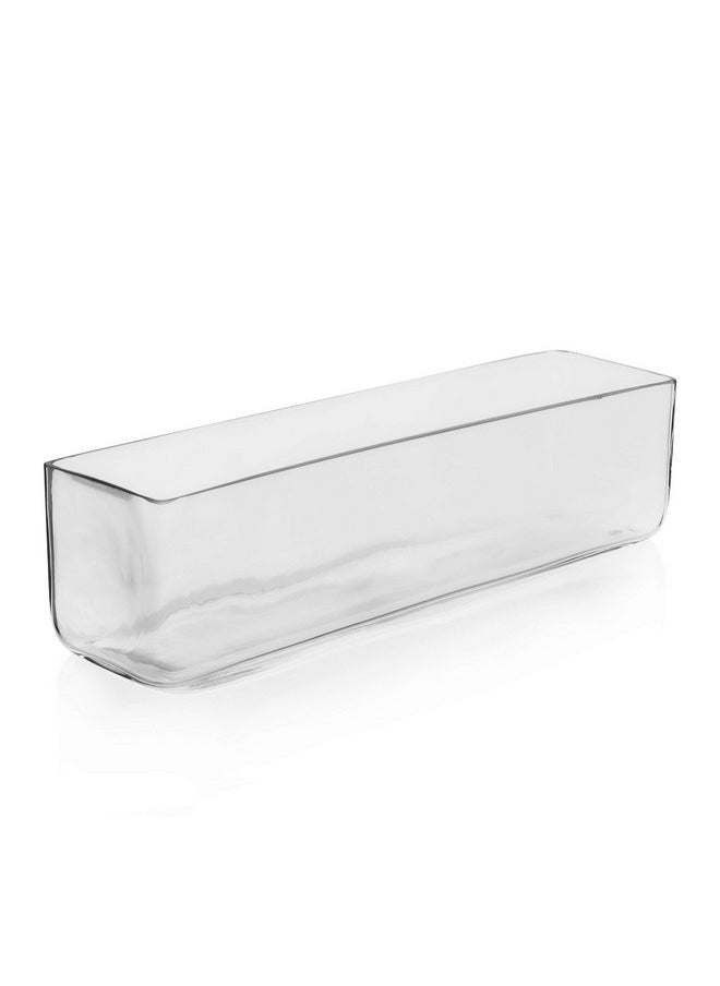 Glass Rectangle Vase (H:4