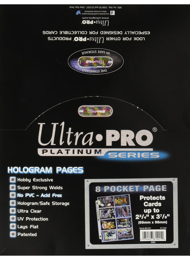 Ultra Pro 8-Pocket Platinum Page with 3-1/2