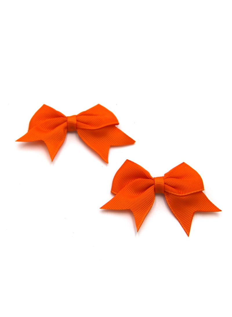 Yasmin Heart Shaped Glasses and Bow Barrette Clip Set For Babies and Girls - Orange