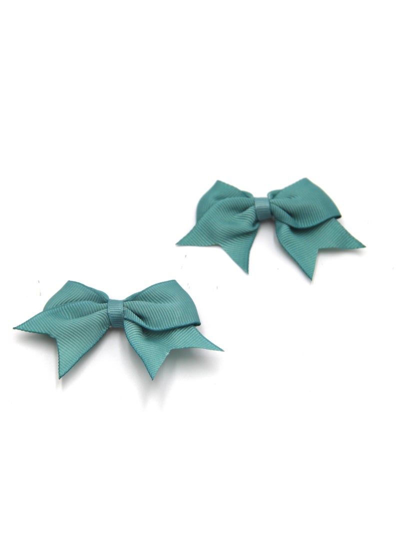 Yasmin Heart Shaped Glasses and Bow Barrette Clip Set For Babies and Girls - Turquoise