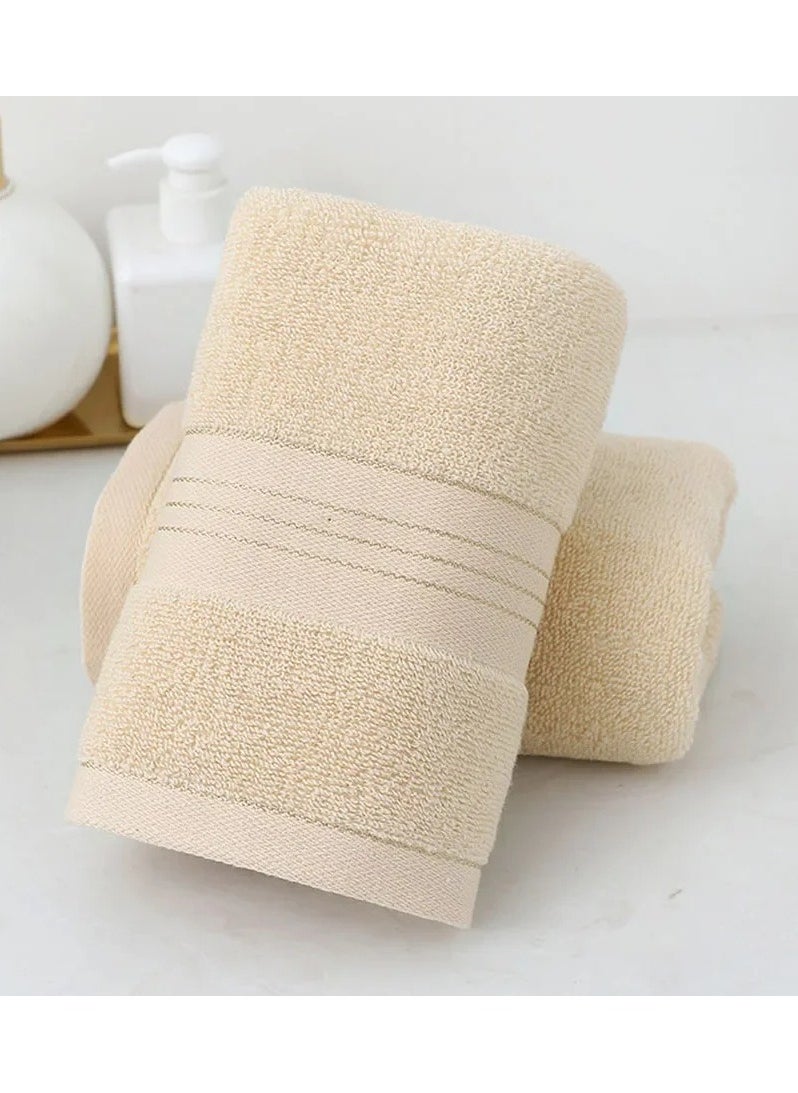 1 Piece - Luxury Soft 100% Cotton 400 GSM Bath Towels for Beach, Spa, Hotel, Bathroom 70 x 140cm (Light Ivory)