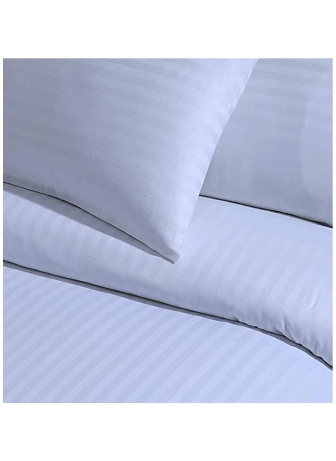 Somer Field - Bus Duvet Cover Set  Stripe Fabric White (Single Duvet Cover Set (02) Piece)