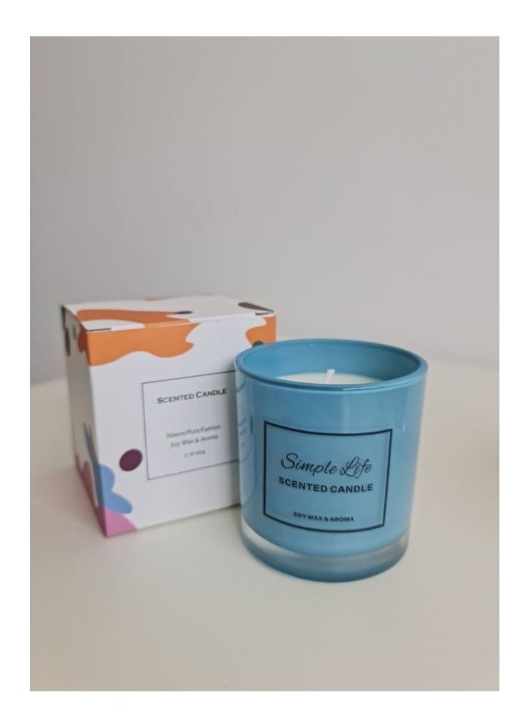 Tranquil Lavender Mist Blue Lavender Bliss Soothing Scented Candle Jar Up to 45 Hours of Calming Burn Time