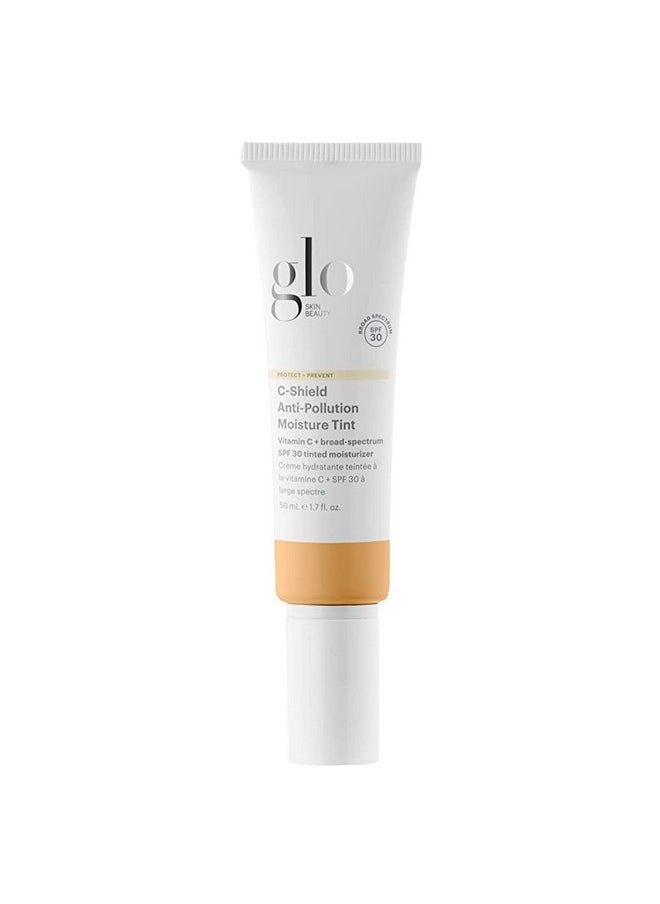 C-Shield Anti-Pollution Moisture Tint - Tinted Moisturizer With Spf 30 For Face, Broad Spectrum Protection & Vitamin C, 1.7 Oz (5W-Medium)