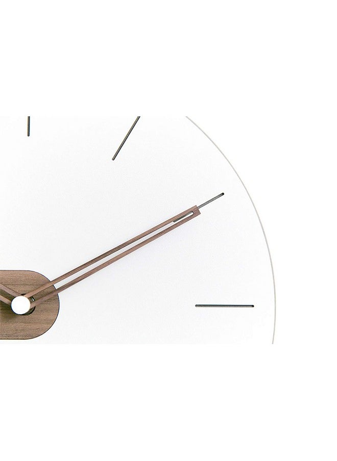 Modern Minimalist Exposed Wood Silent Wall Clock (Numberless)