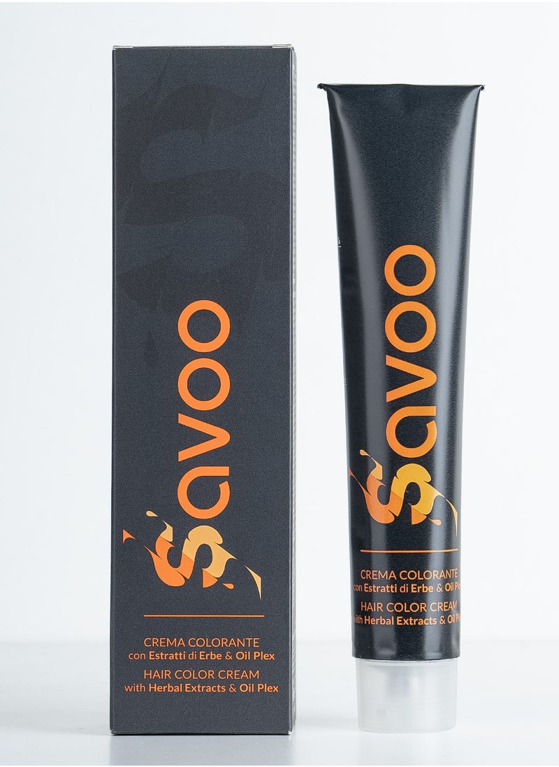 SAVOO Hair Color Cream 8 Light Blond - Herbal Extract & Oil Plex - 100ml