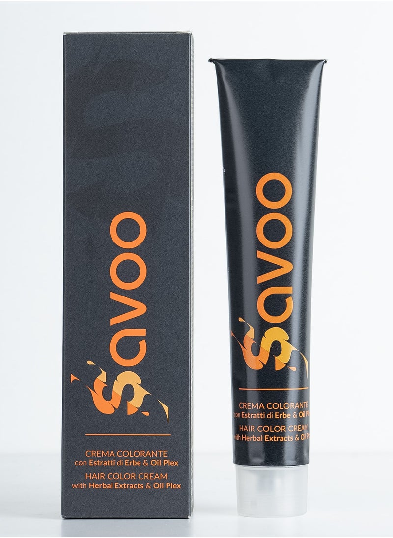 SAVOO Hair Color Cream 6.003 Dark Warm Natural Blond - Herbal Extract & Oil Plex 100ml