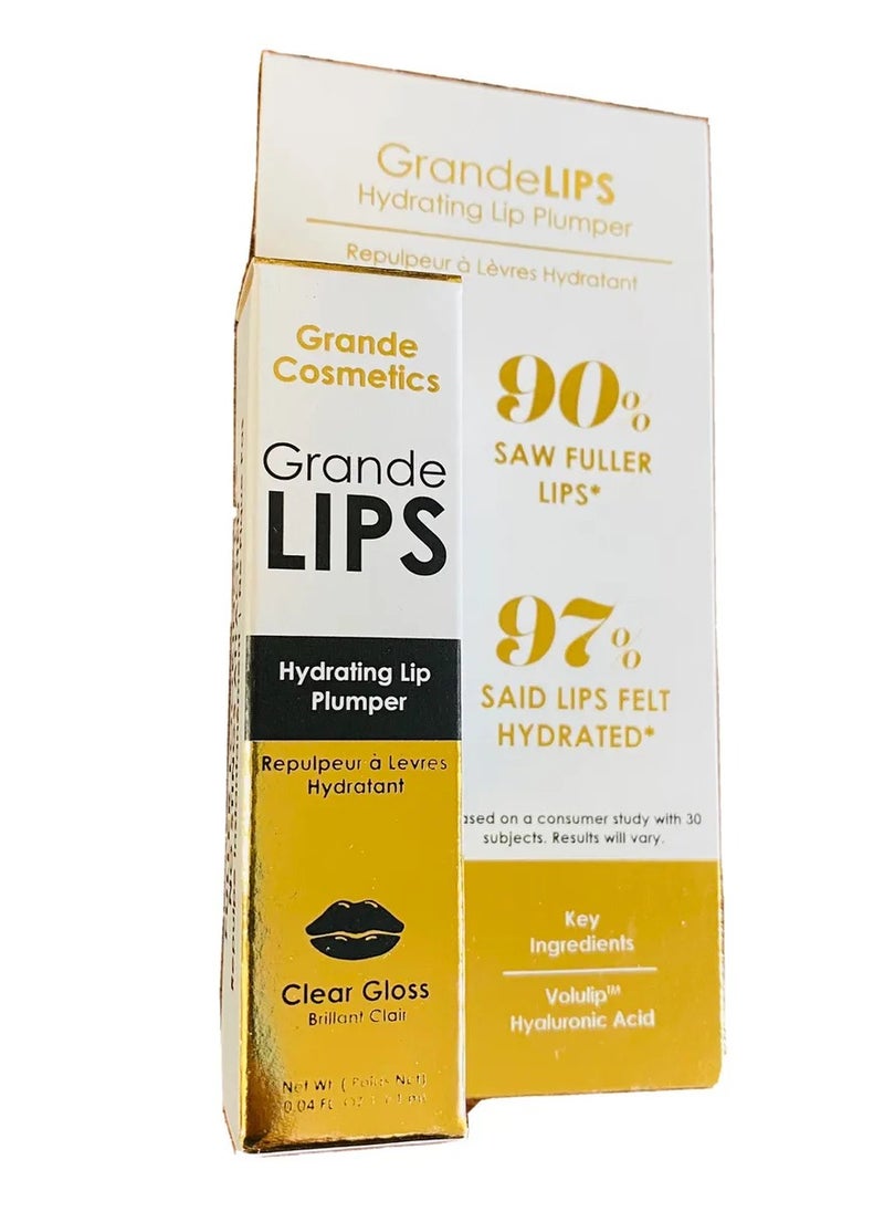 Hydrating Lip Plumper- Clear Gloss Deluxe size, 1.1ml