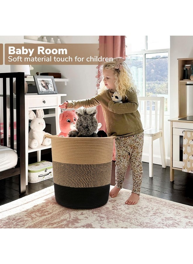 Laundry Basket Large Laundry Hamper, Woven Baskets For Storage, 17.8