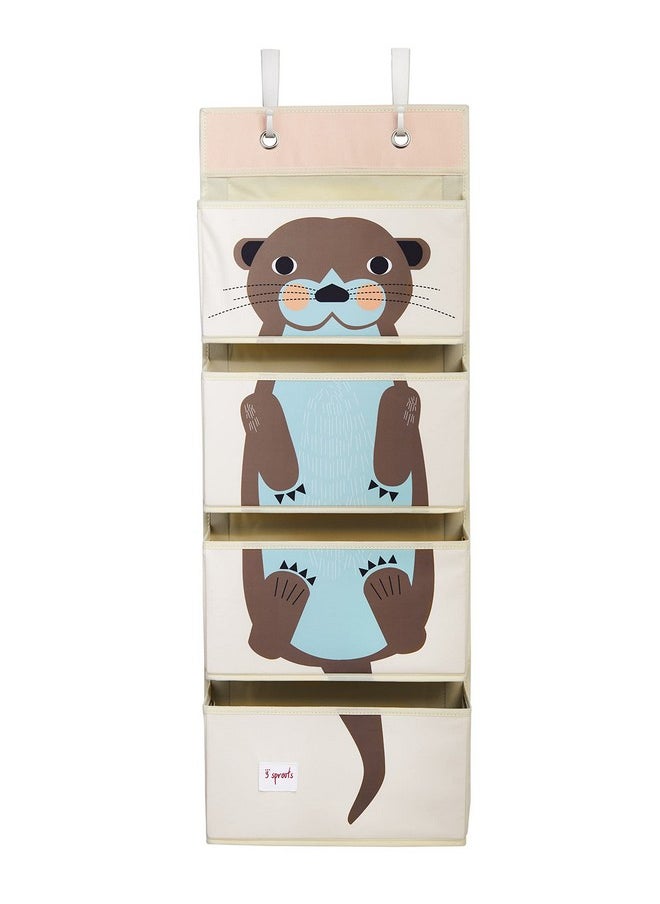 Over The Door Baby Organizer - Essential Newborn Nursery Storage, Toy Organizer For Room And Closet - Bedroom Storage - Hooks Included, Otter