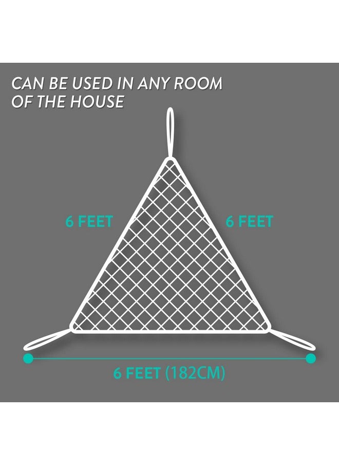 Jumbo Hammock For Stuffed Animals - Large Toy Hammock Storage For Toys And Stuffed Animals Net Ideal For Corners, Storage For Stuffies, Plushies, Squishmallows, And More