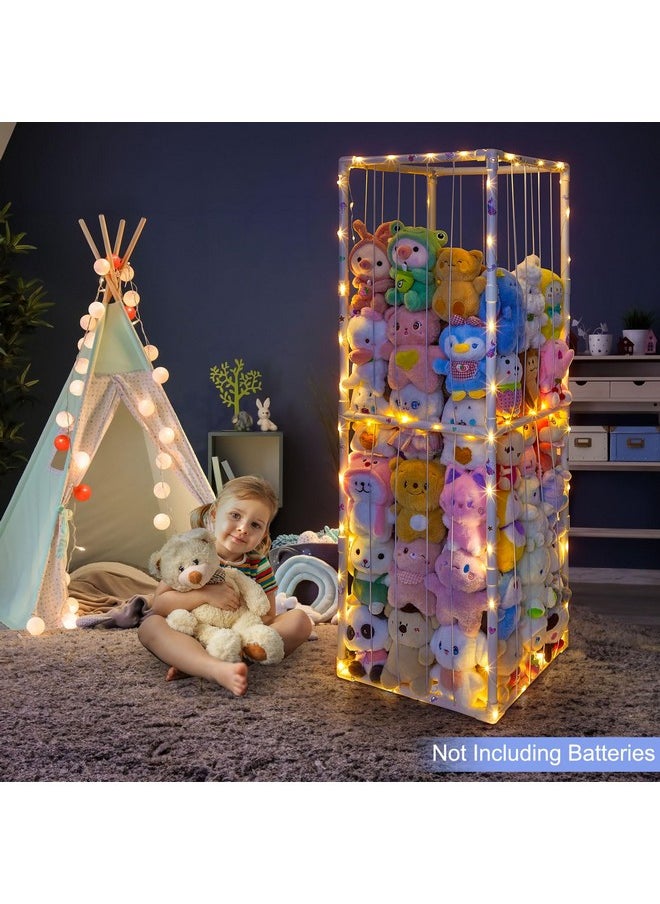 Stuffed Animals Zoo Storage Stuffed Animals Holder Extra Large Plushies Storage Pvc Playroom Organizer Stuffed Animals Cage For Nursery Bedroom