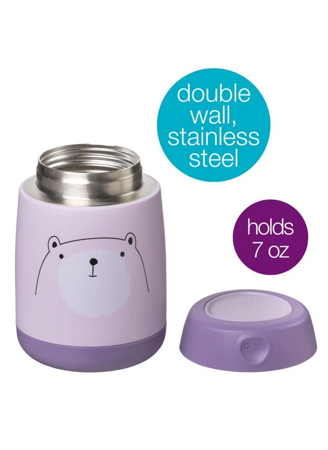 Small Insulated Lunch Box | Baby And Child Storage Pot For Snacks | Double Wall Stainless Steel, Keeps Food Cold For Up To 6 Hours And Hot For Up To 4 Hours | 210 Ml