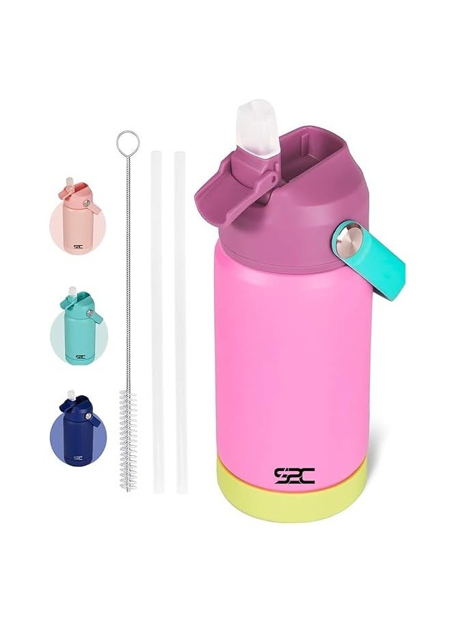 S2C 550ml Leakproof Stainless Steel Water Bottle for Kids With Straw & Handle|Toddler water bottle|Kids Water Bottle For School Boys Girls|Easy to Carry|BPA Free,Baby water bottle