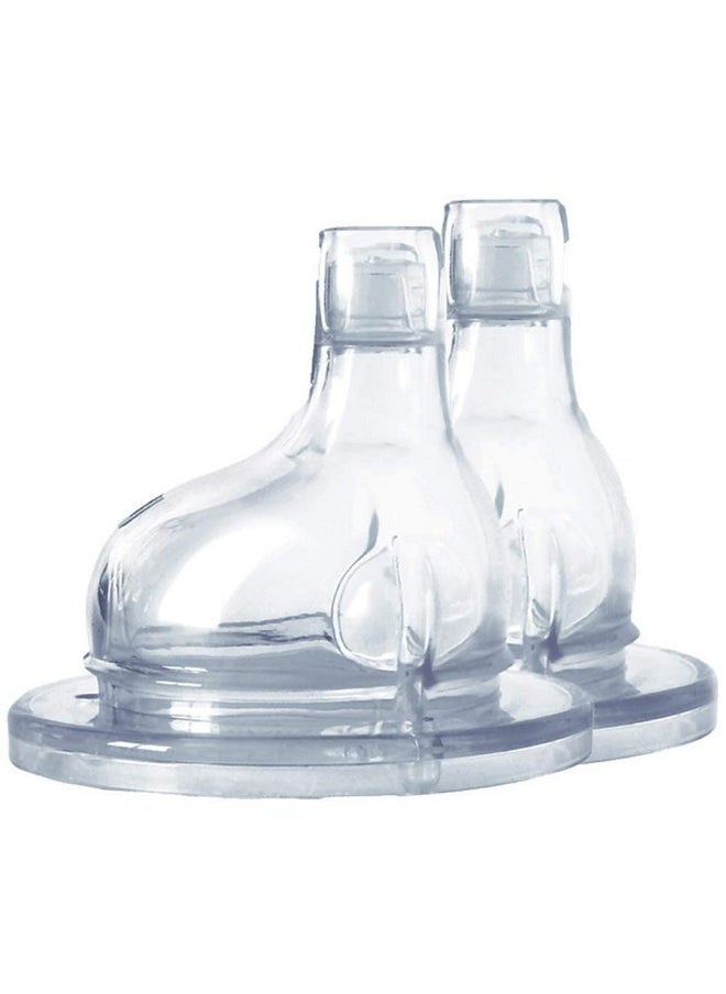 Kiki Xl Sipper Spouts - 100% Medical-Grade Silicone, Anti-Colic, Non Plastic Suitable For Babies, Kids, Toddlers, Preschoolers- 2-Pack