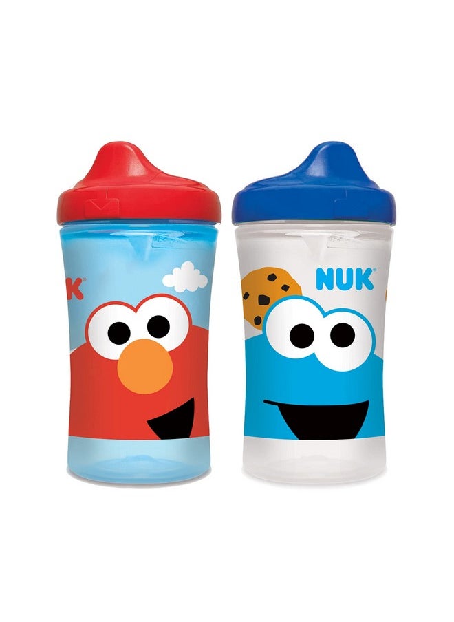 Sesame Street Hard Spout Cup, 10 Oz, 2 Pack - Bpa Free, Spill Proof Sippy Cup